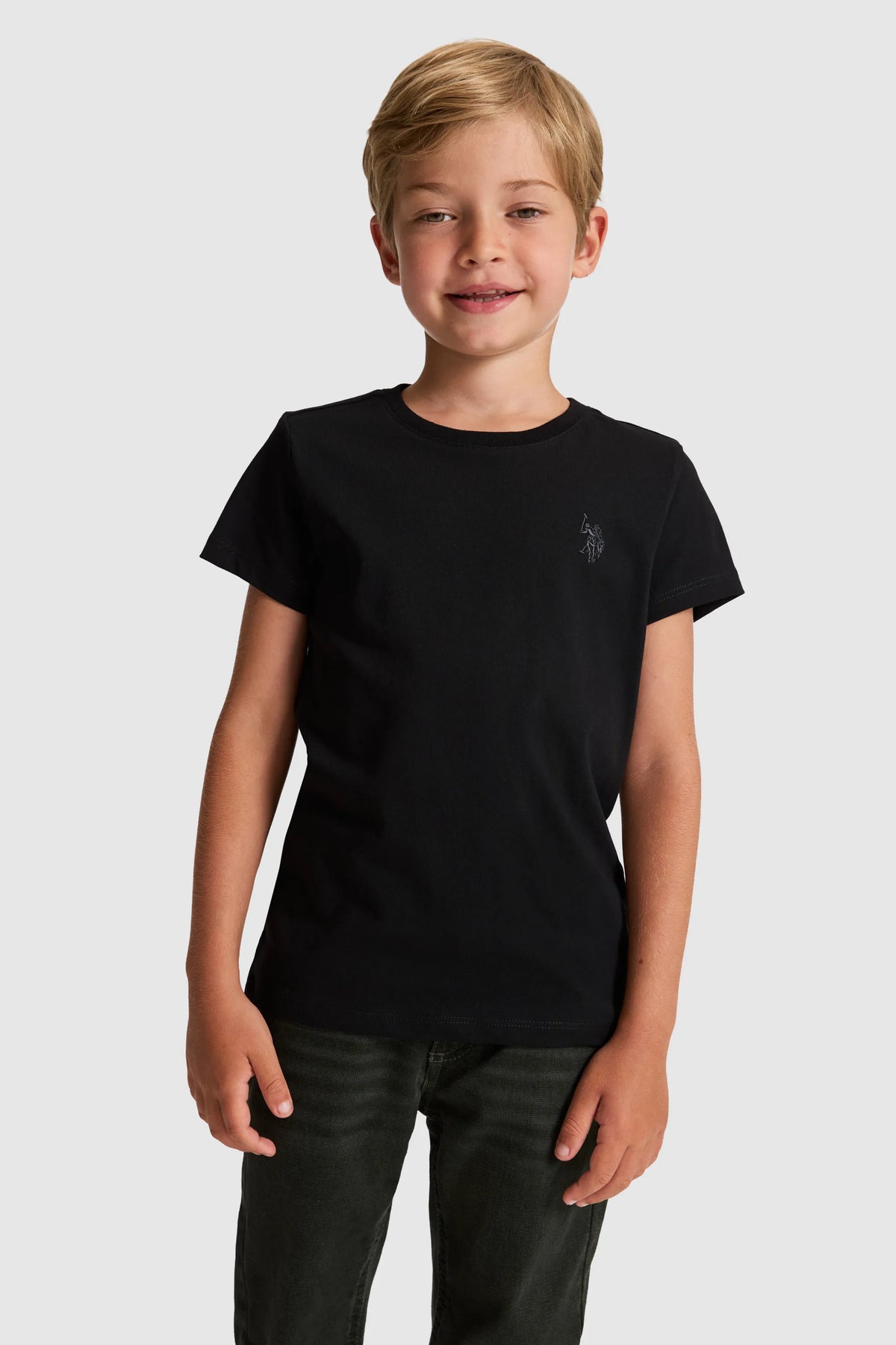 U.S. Polo Assn. Black Boys Black Short Sleeve T-Shirt SKU: G083SZ0110 PU-8661_VR046 Image 03
