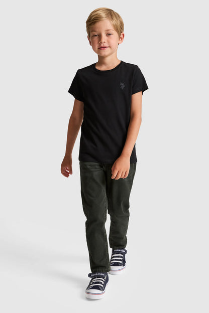 U.S. Polo Assn. Black Boys Black Short Sleeve T-Shirt SKU: G083SZ0110 PU-8661_VR046 Image 04