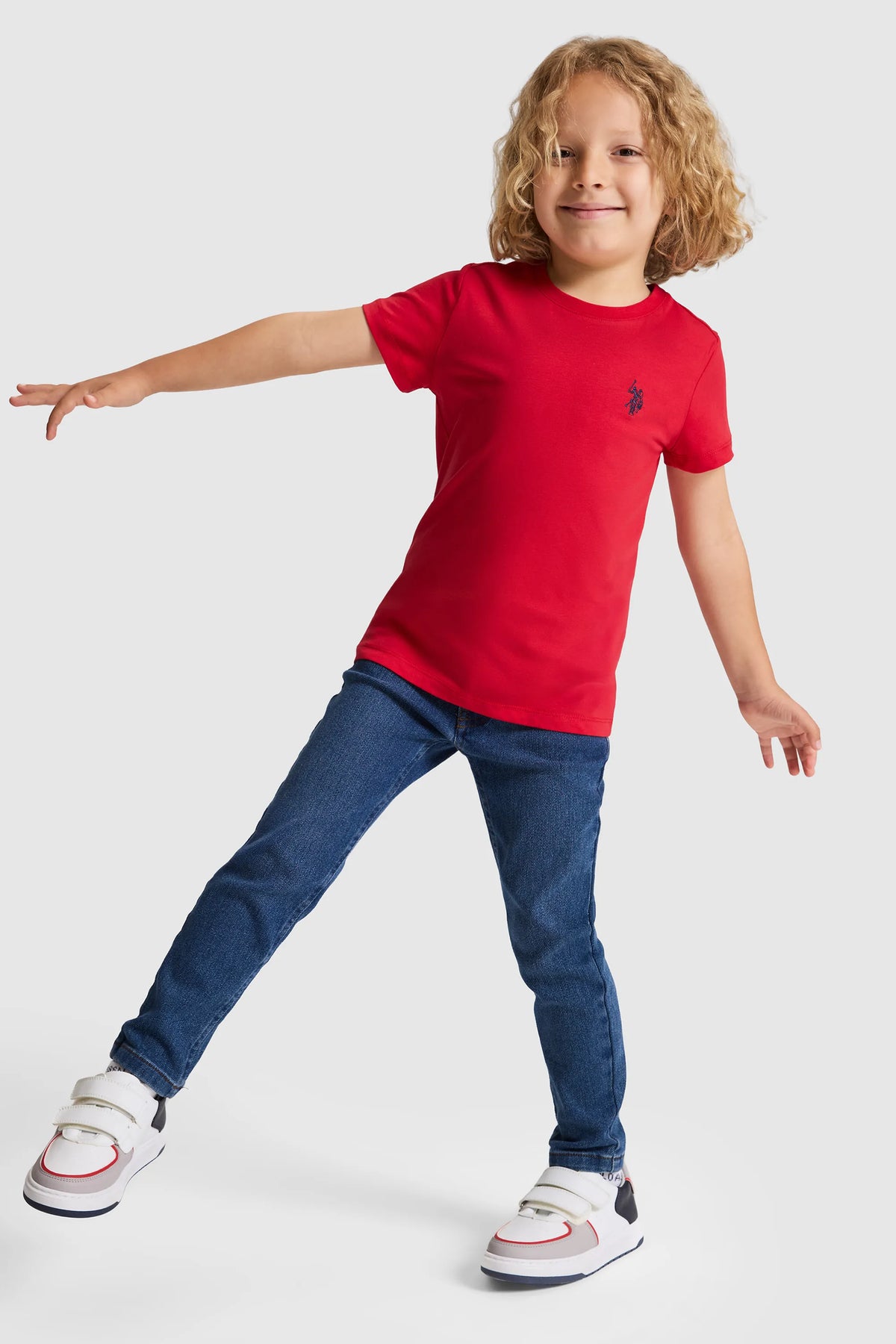 U.S. Polo Assn. Basic Red Boys Red Short Sleeve T-Shirt SKU: G083SZ0110 PU-8661_VR171 Image 04