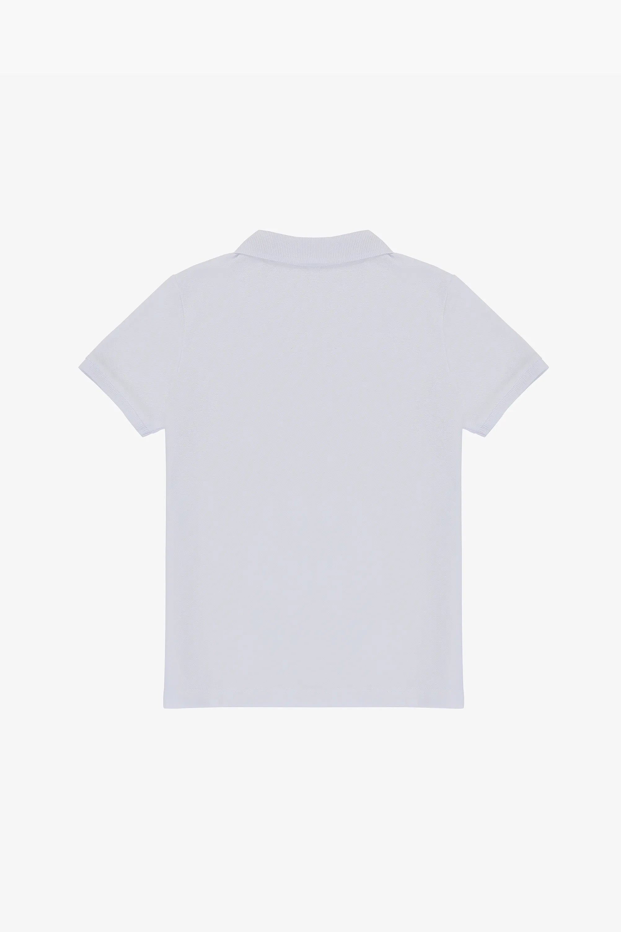 U.S. Polo Assn. White Boys White Polo Shirt SKU: G083SZ0110 PU-8730_VR013 Image 03