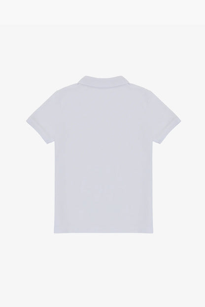U.S. Polo Assn. White Boys White Polo Shirt SKU: G083SZ0110 PU-8730_VR013 Image 03
