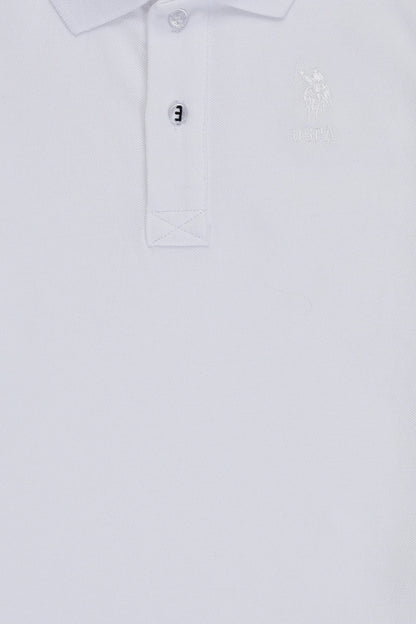 U.S. Polo Assn. White Boys White Polo Shirt SKU: G083SZ0110 PU-8730_VR013 Image 04