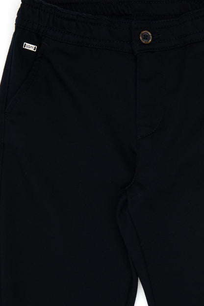 U.S. Polo Assn. Navy Boys Navy Slim Fit Twill Chino Trousers SKU: G083SZ0780 2262040_VR033 Image 04