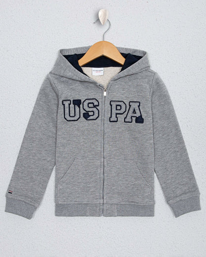 LIght Grey Sweat Shirt U.S. Polo Assn.
