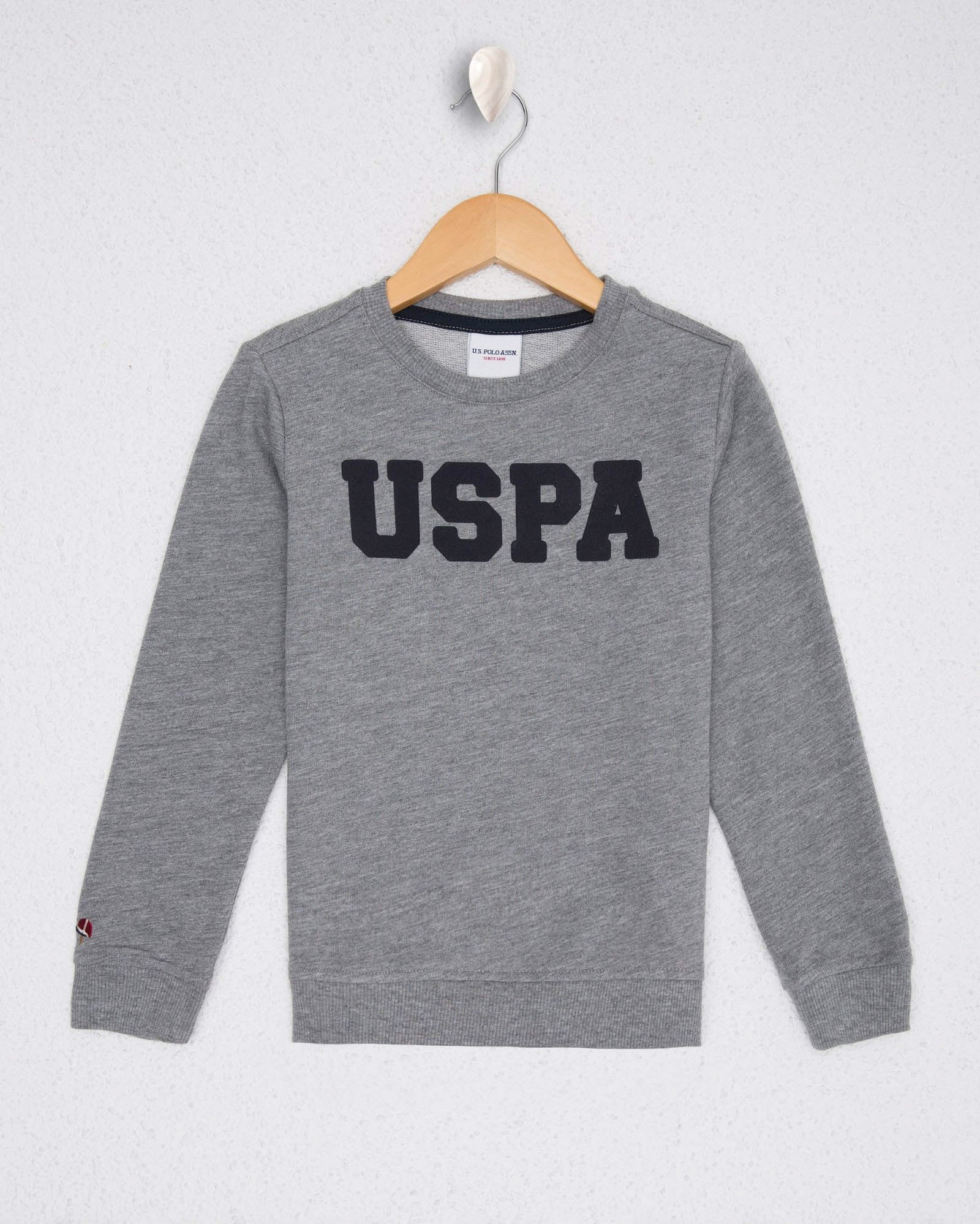 LIght Grey Sweat Shirt U.S. Polo Assn.