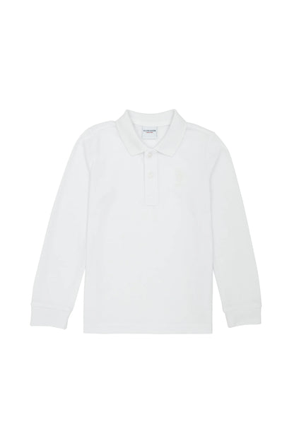 U.S. Polo Assn._White_White Long Sleeve Polo Shirt_G083SZ0820 1639231_VR013_04