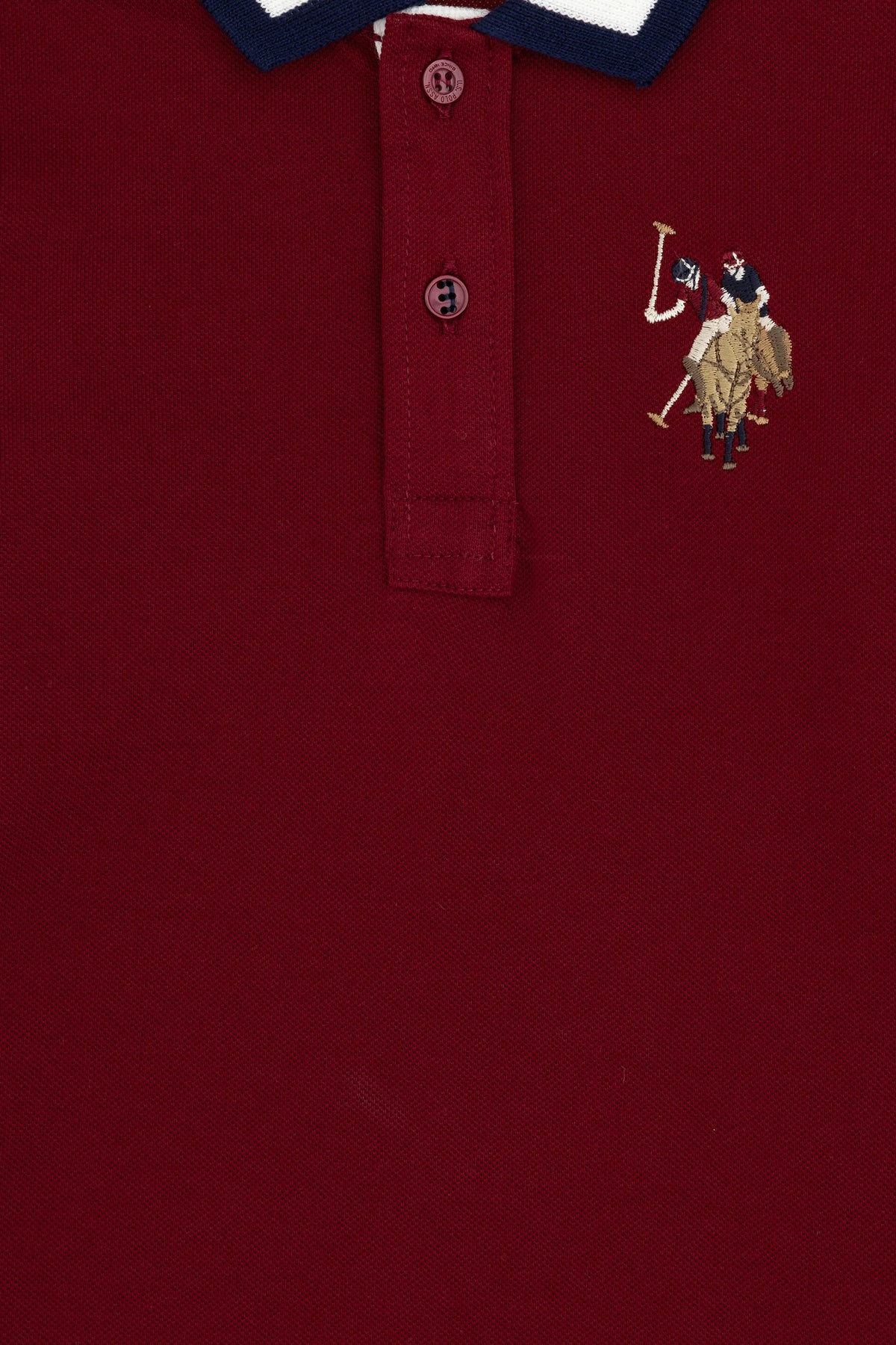 U.S. Polo Assn. Bordeaux Boys Bordeaux Long Sleeve Rugby Polo Shirt SKU: G083SZ0820 1927669_VR014 Image 03