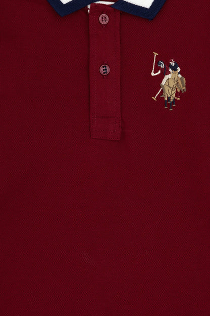 U.S. Polo Assn. Bordeaux Boys Bordeaux Long Sleeve Rugby Polo Shirt SKU: G083SZ0820 1927669_VR014 Image 03
