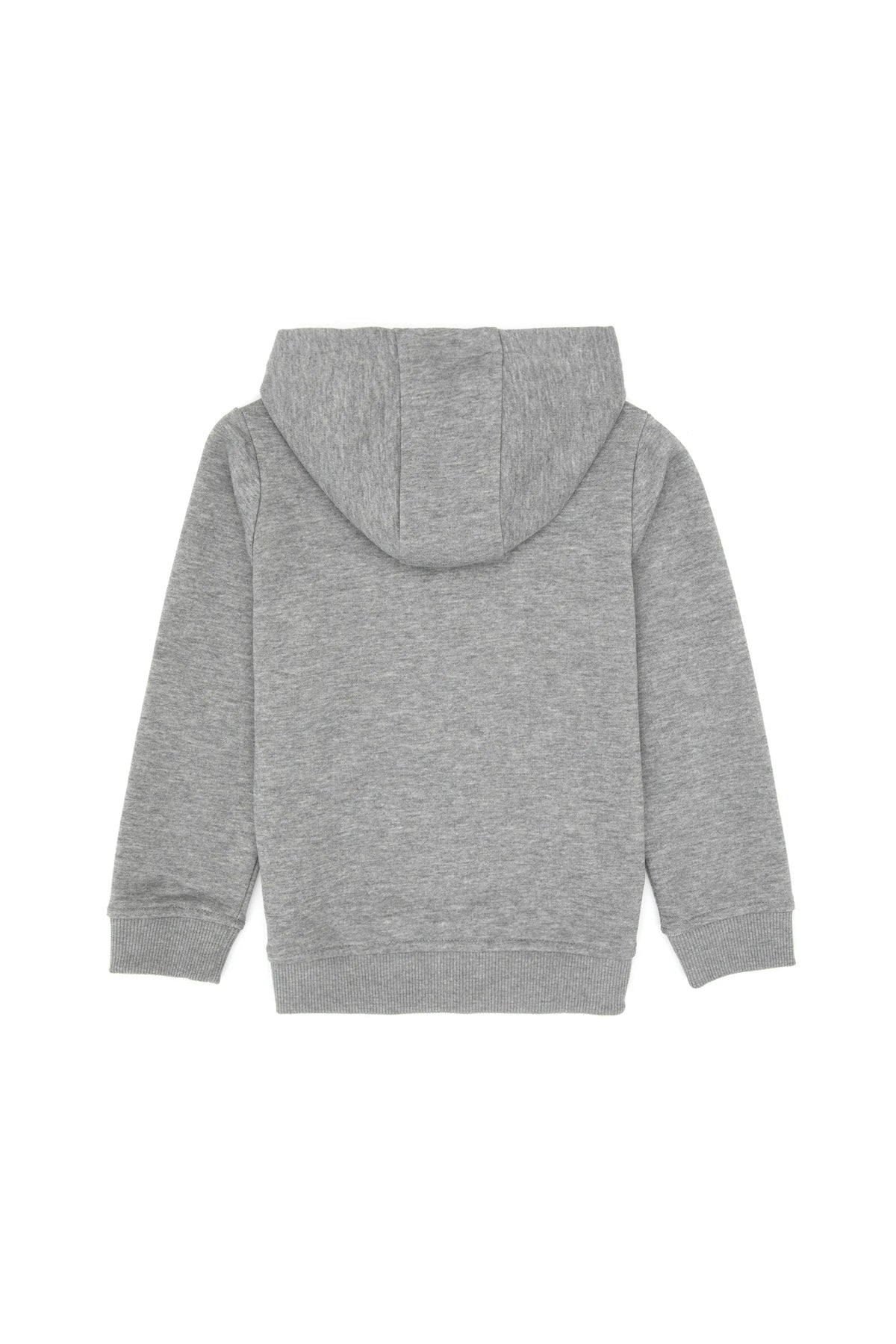 U.S. Polo Assn. Grey Melange Boys Grey Melange Zip Through Hooded Hoodie SKU: G083SZ0820 2235243_VR086 Image 02