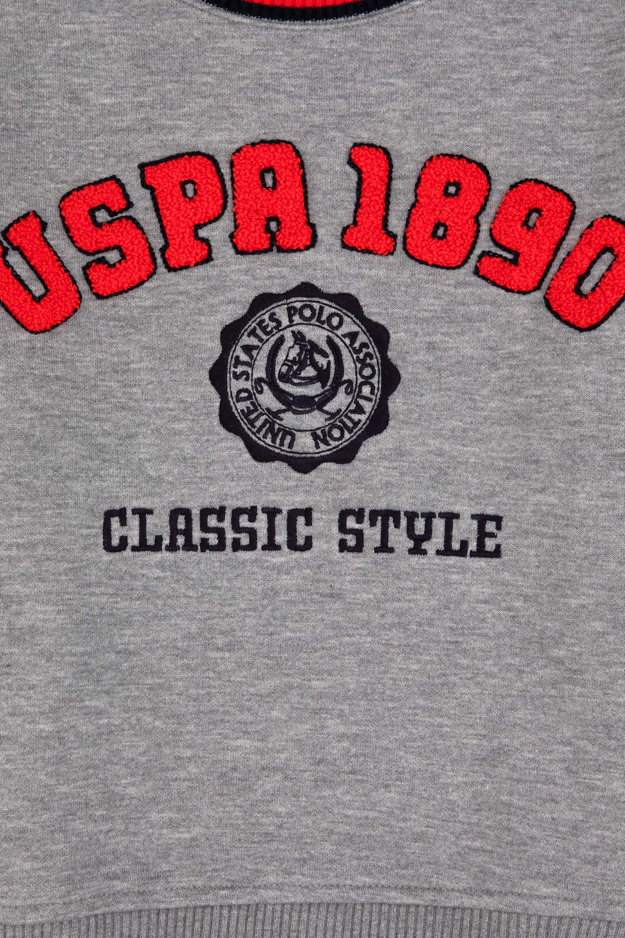 U.S. Polo Assn._Grey Melange_Grey Melange Sweatshirt_G083SZ0820 2236286_VR086_03