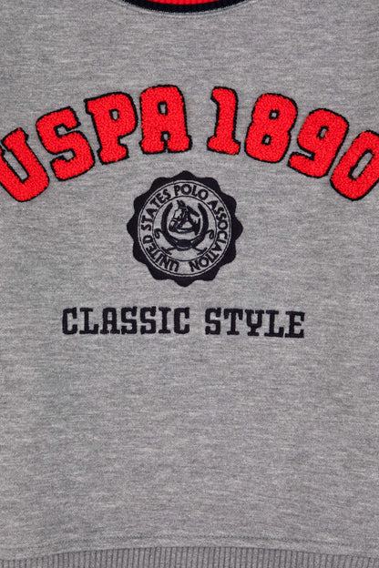 U.S. Polo Assn._Grey Melange_Grey Melange Sweatshirt_G083SZ0820 2236286_VR086_03