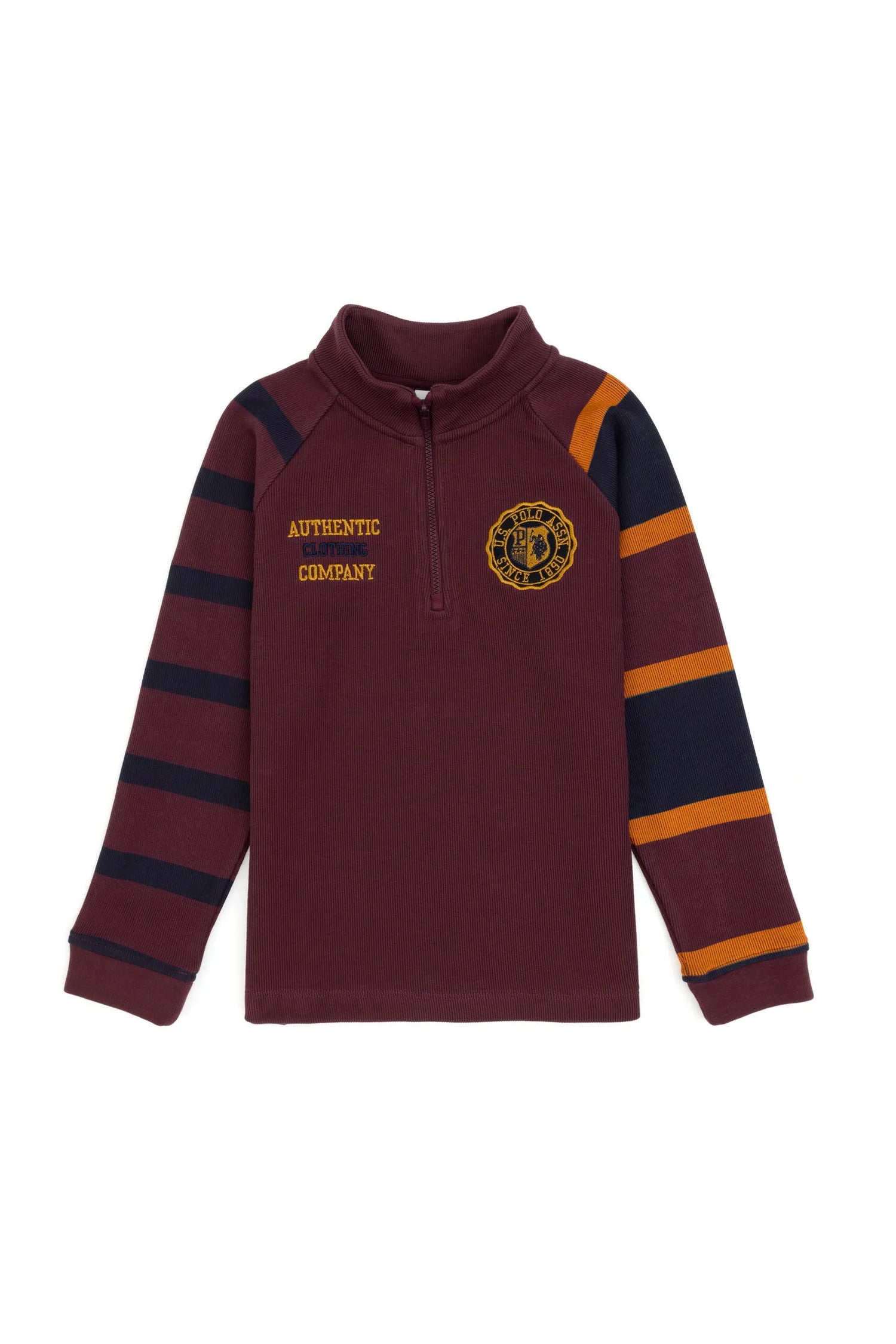 U.S. Polo Assn._New Plum_New Plum Sweatshirt With Zipper_G083SZ0820 2236436_VR177_01