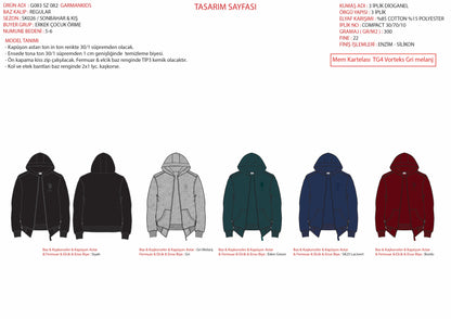 U.S. Polo Assn. Navy Boys Navy Zip Through Hooded Cotton Hoodie SKU: G083SZ0820 PU-13180_VR033 Image 01