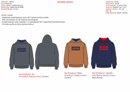 U.S. Polo Assn. Navy Boys Navy Zip Through Hooded Cotton Hoodie SKU: G083SZ0820 PU-13180_VR033 Image 04
