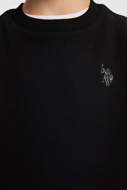 U.S. Polo Assn. Black Boys Black Crew Neck Sweatshirt SKU: G083SZ0820 PU-17637_VR046 Image 06