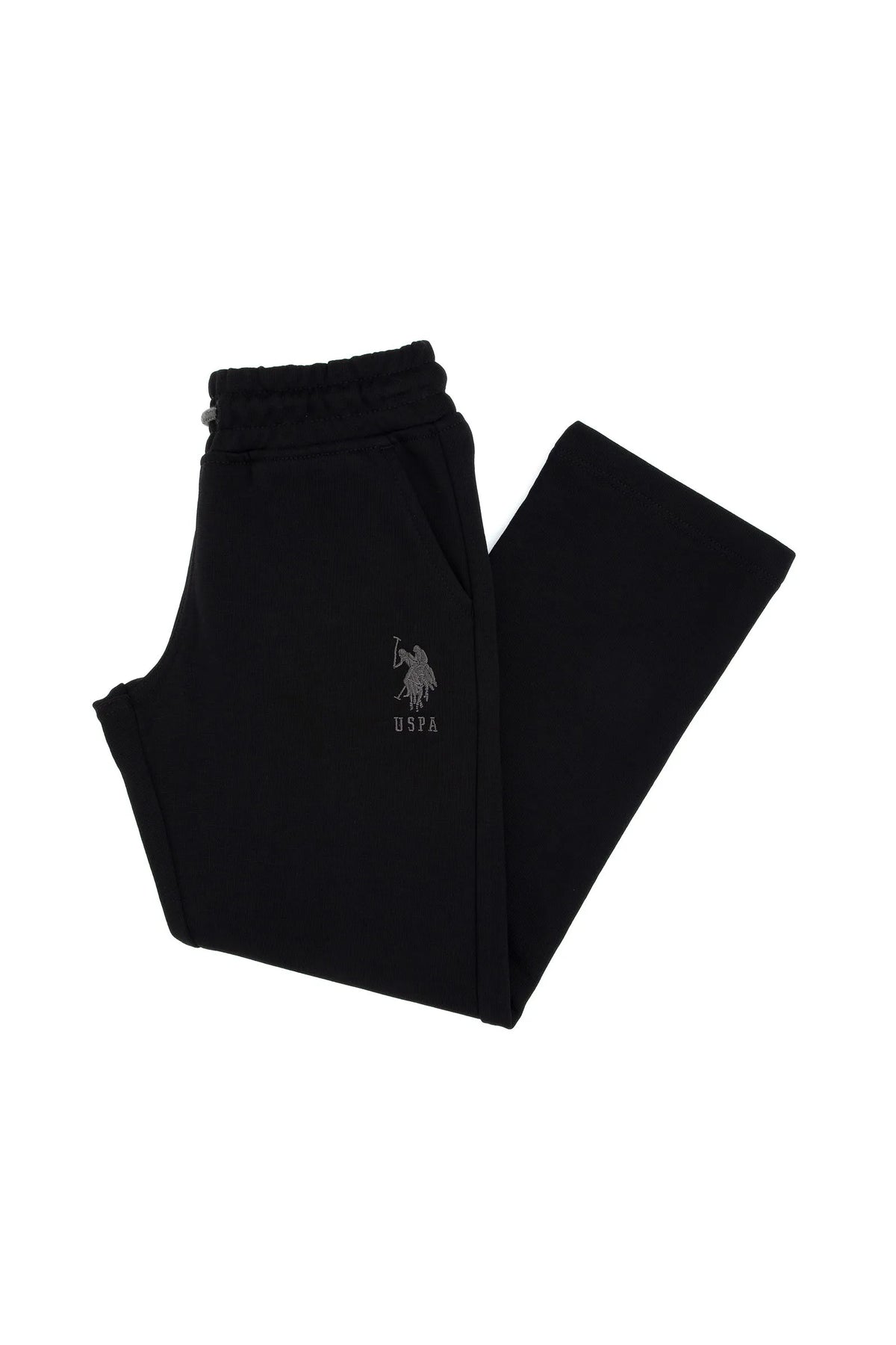 U.S. Polo Assn. Black Boys Black Straight Leg Cotton Sweatpants SKU: G083SZ0OP0 2226037_VR046 Image 01