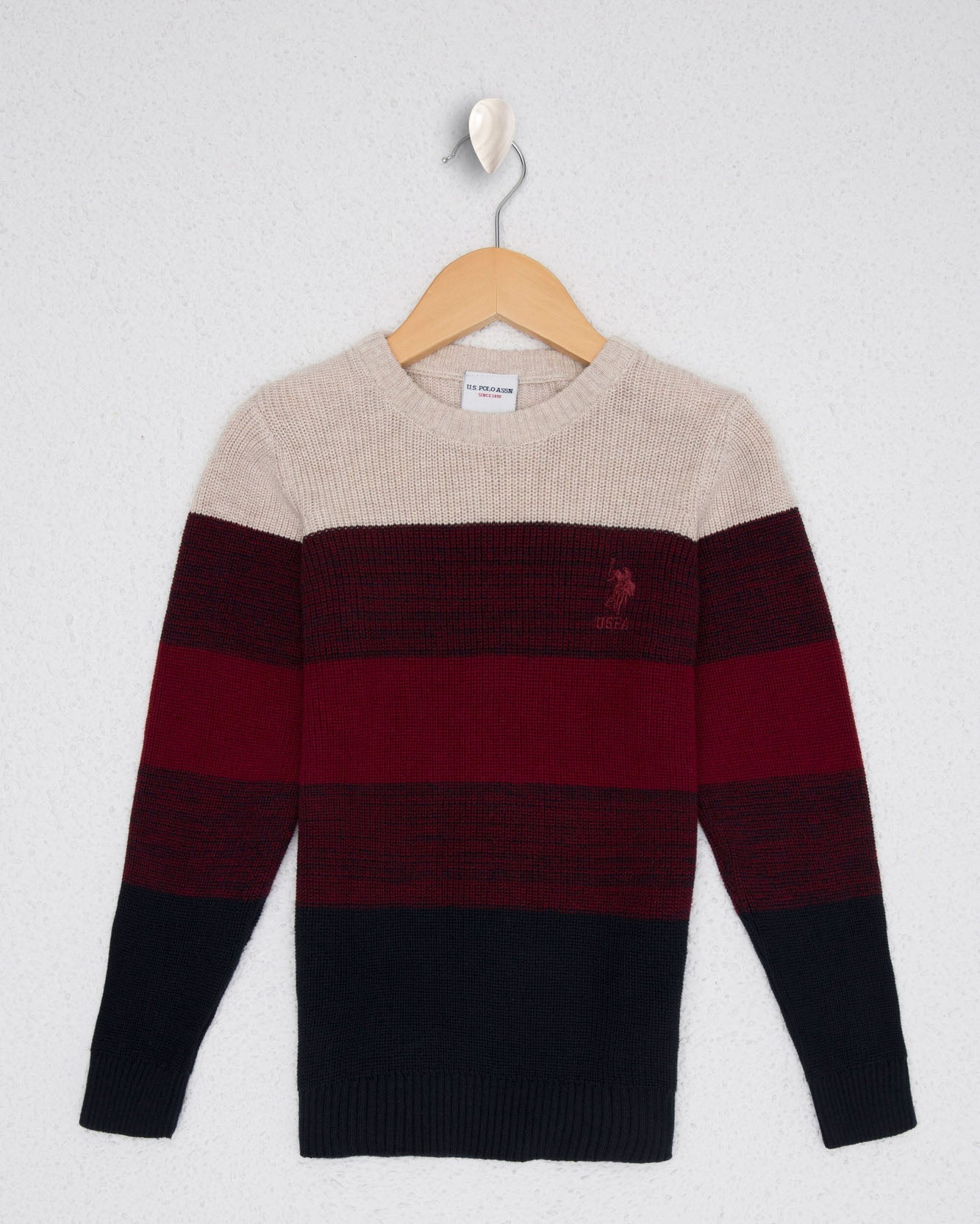 Red Knitting Jumper U.S. Polo Assn.