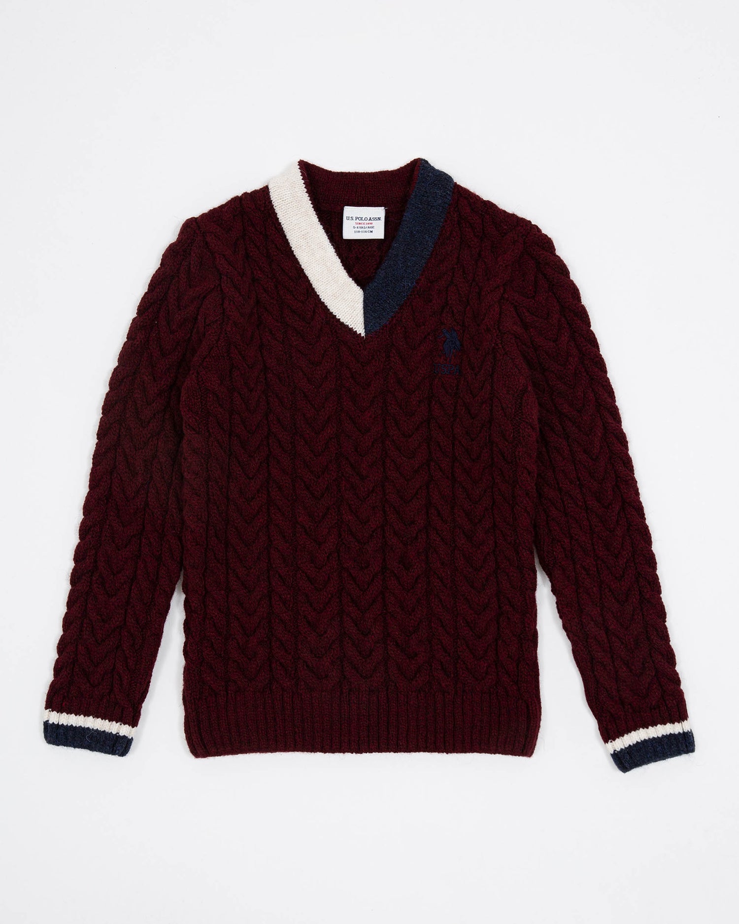 Red Knitting Jumper U.S. Polo Assn.