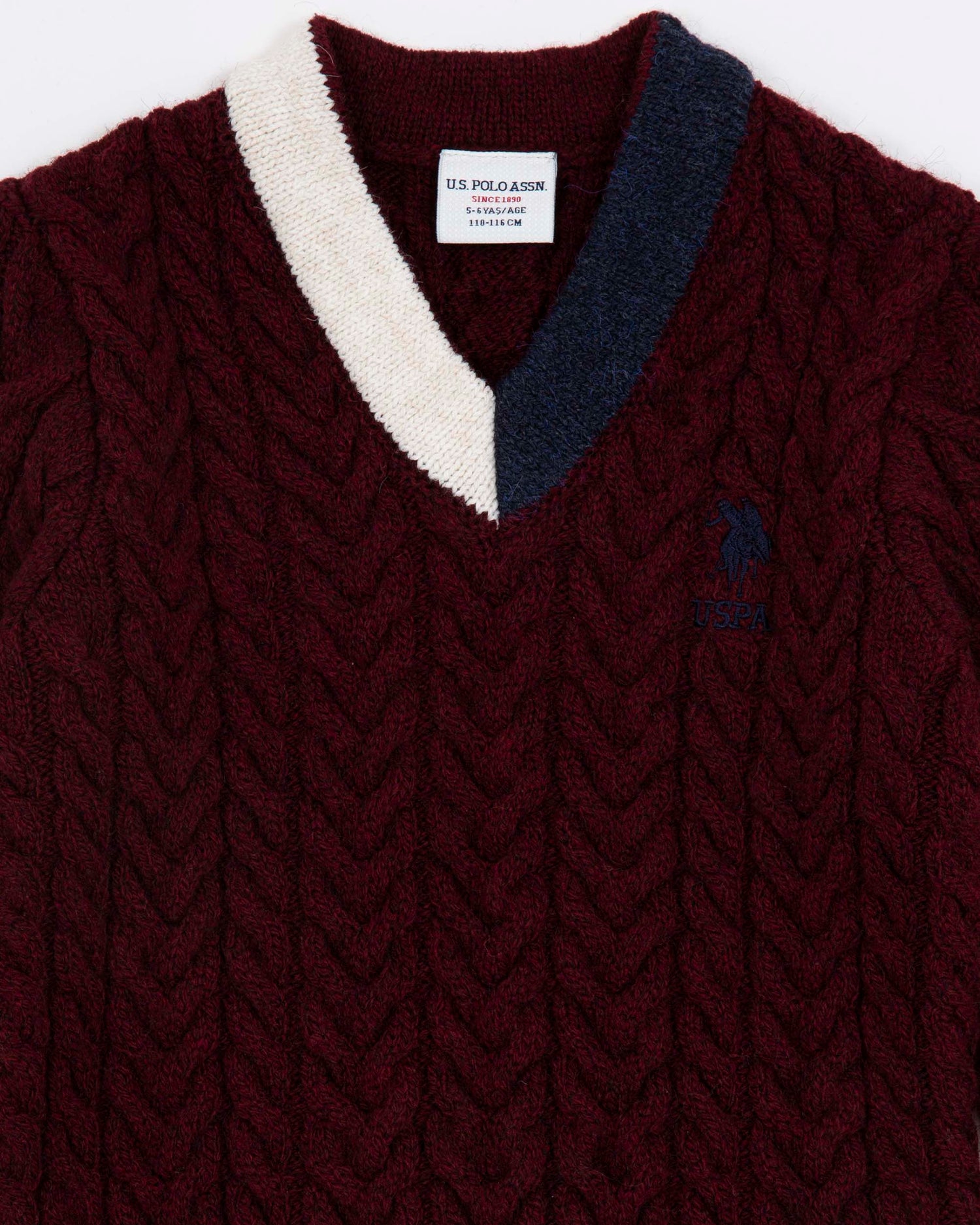 Red Knitting Jumper U.S. Polo Assn.