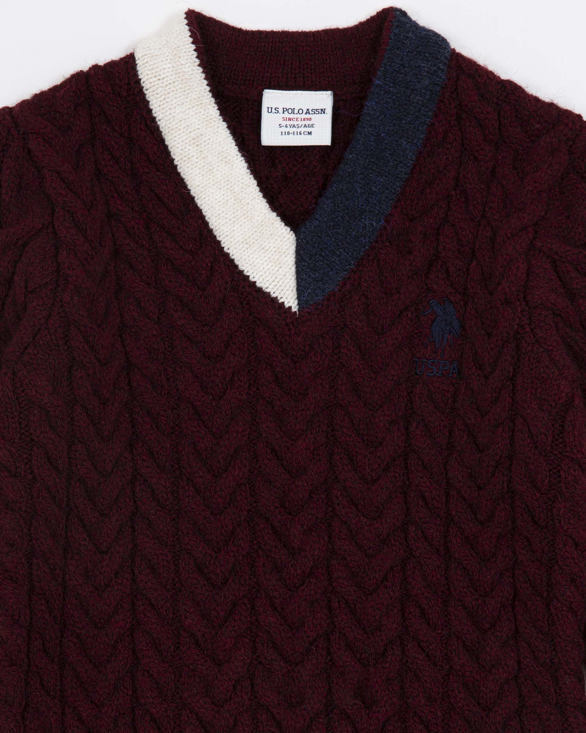 Red Knitting Jumper U.S. Polo Assn.