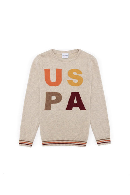 Beige Knitting Jumper - BEVAVA