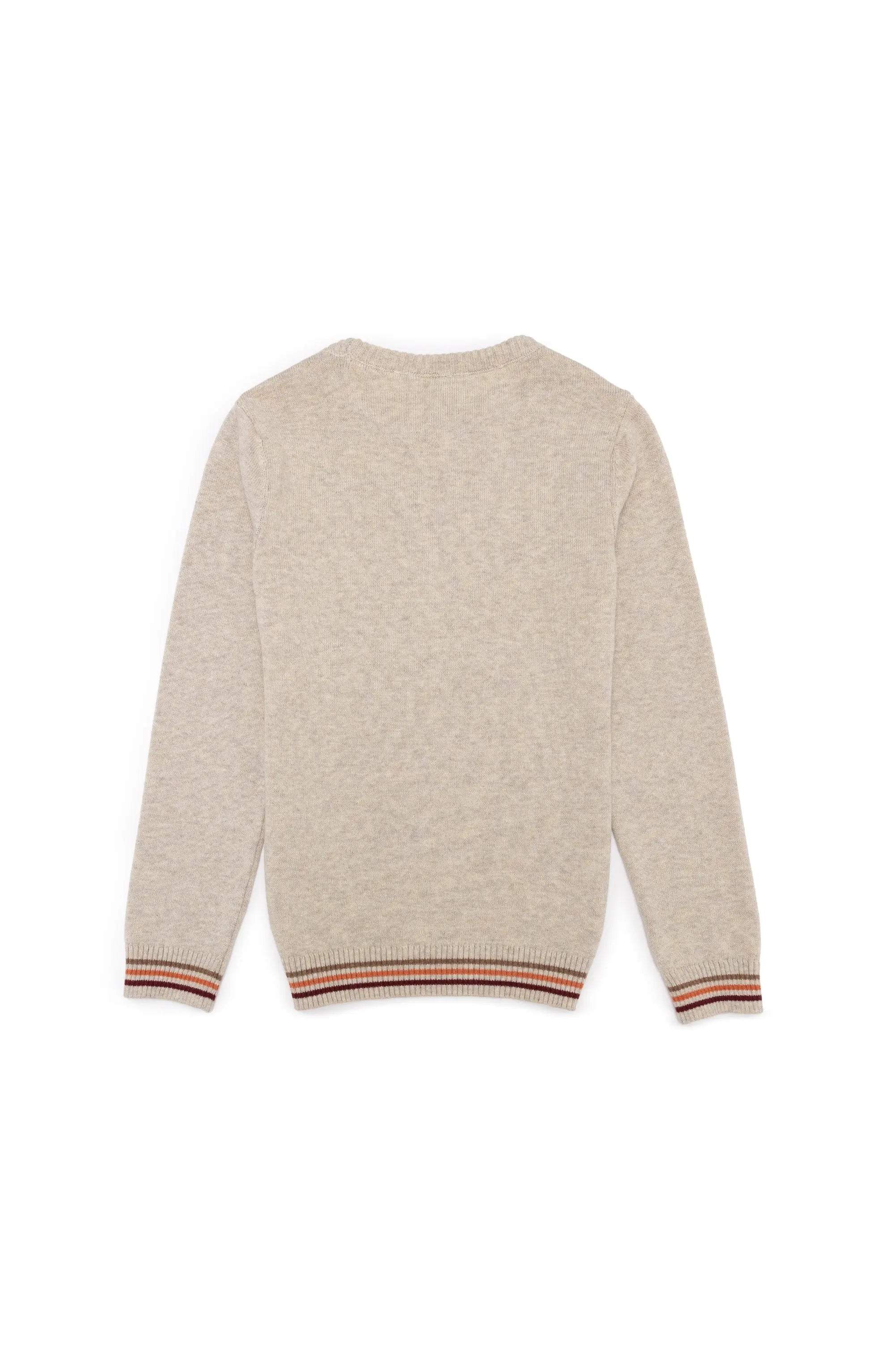 Beige Knitting Jumper - BEVAVA