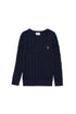 U.S. Polo Assn. Navy Boys Navy Cable Knit Crew Neck Sweater SKU: G083SZ0TK0 1921096_VR033 Image 01