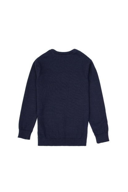 U.S. Polo Assn. Navy Boys Navy Fine Knit Crew Neck Sweater SKU: G083SZ0TK0 2227464_VR033 Image 02