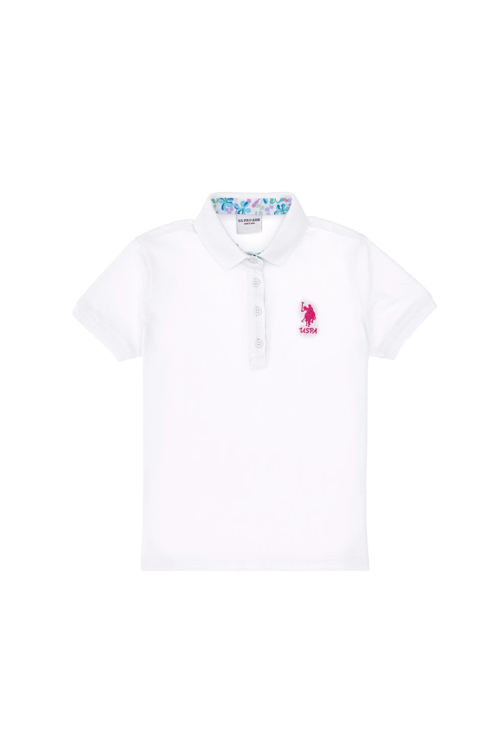 U.S. Polo Assn. White Girls White Polo Shirt SKU: G084SZ0110 2088490_VR013 Image 02