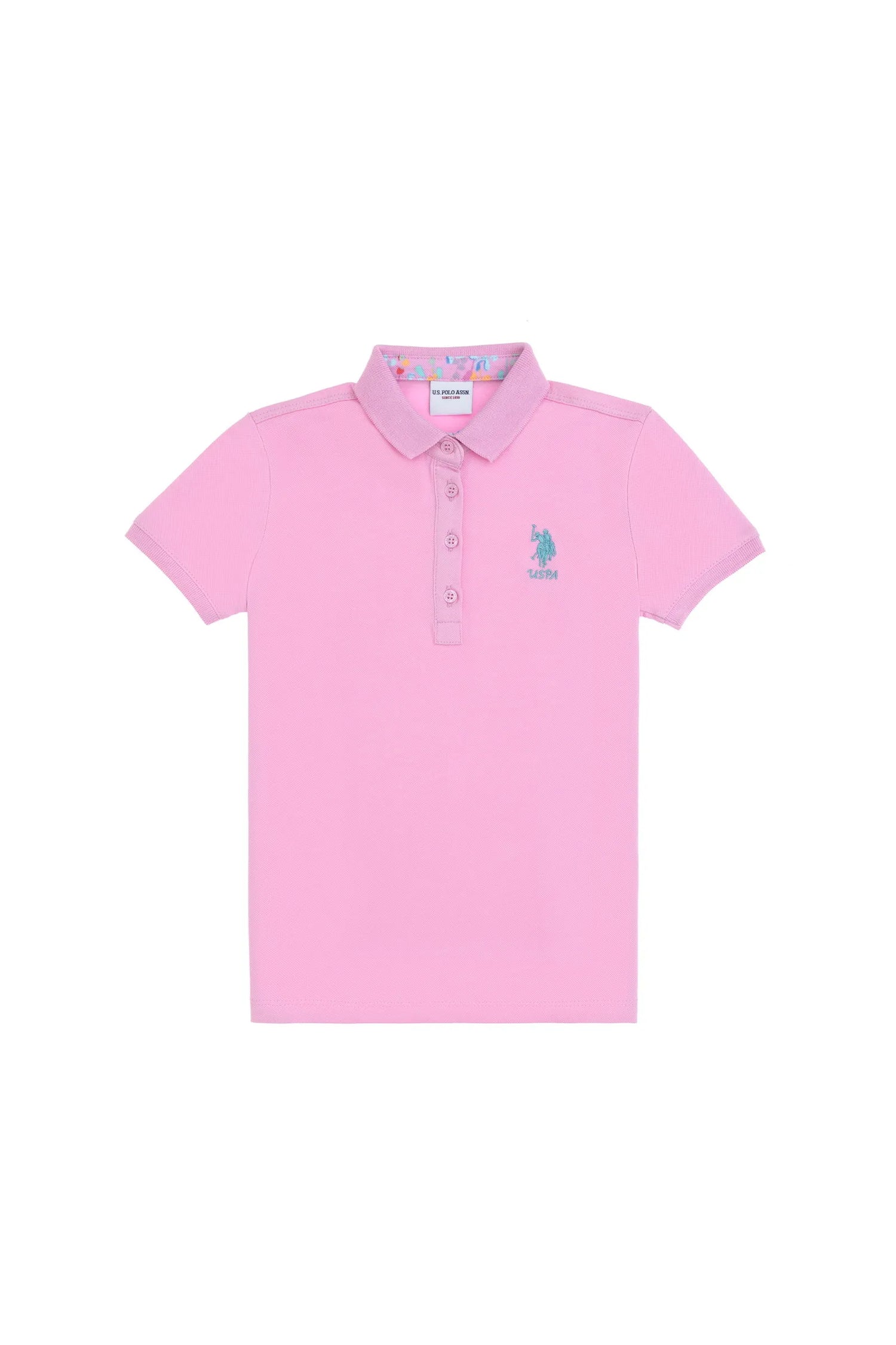 U.S. Polo Assn. Pink Girls Pink Polo Shirt SKU: G084SZ0110 2088490_VR211 Image 01