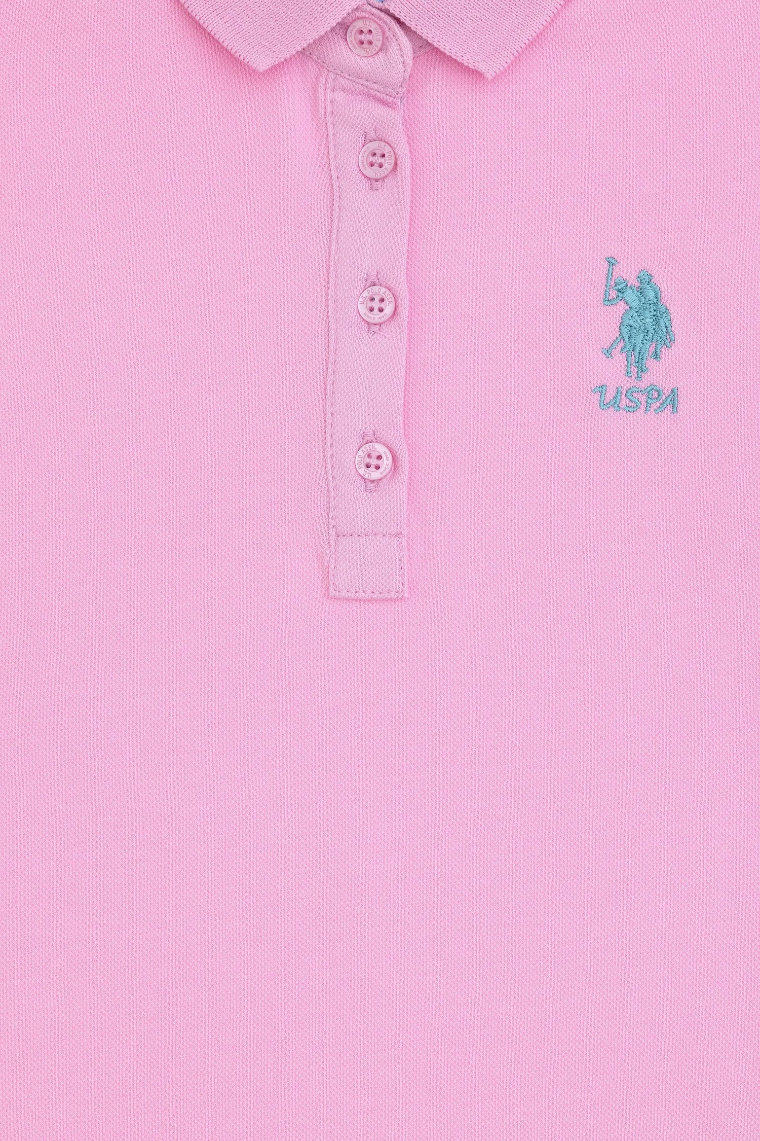 U.S. Polo Assn. Pink Girls Pink Polo Shirt SKU: G084SZ0110 2088490_VR211 Image 03