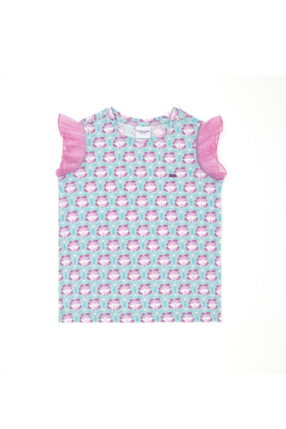 Multi-Color Top With Ruffle Sleeves_G084SZ0110 1834448_VR090_01