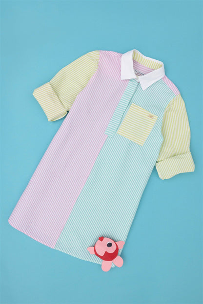 Color Block Shirt Dress_G084SZ0320 1833299_VR083_01