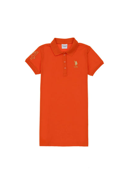 U.S. Polo Assn. Vermilion Girls Vermilion Knitting Dress SKU: G084SZ0750 2105159_VR039 Image 01