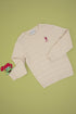 U.S. Polo Assn. Cream Girls Cream Cable Knit Crew Neck Pullover SKU: G084SZ0TK0 1921381_VR071 Image 01