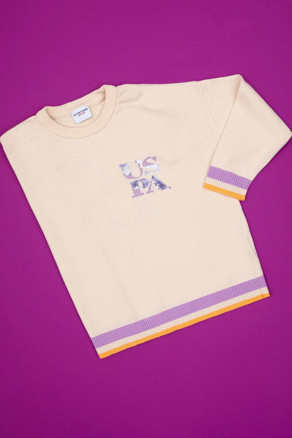 U.S. Polo Assn._Pearl_Pearl Sweatshirt with Logo_G084SZ0TK0 PU-8074_VR256_01