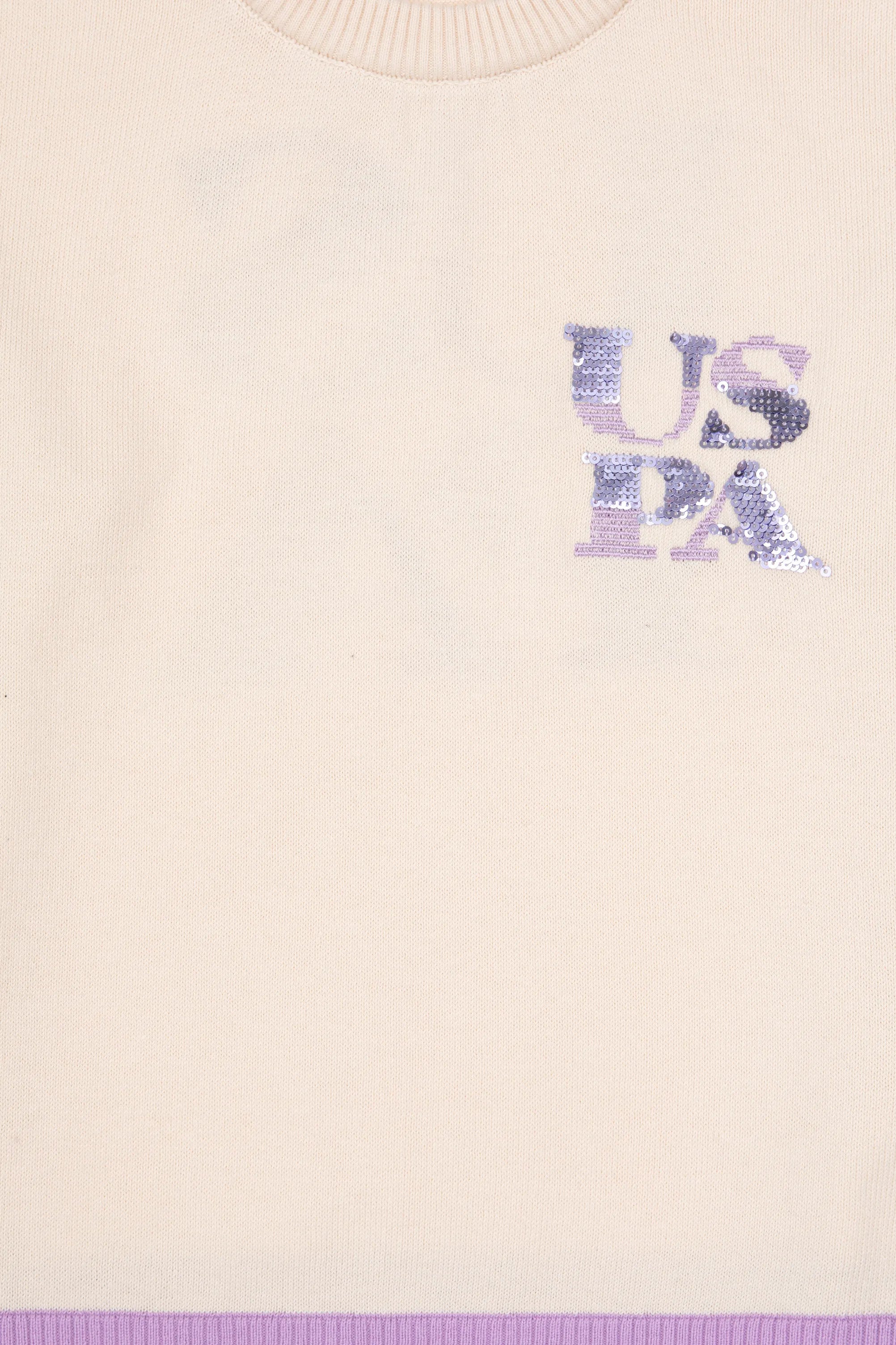 U.S. Polo Assn._Pearl_Pearl Sweatshirt with Logo_G084SZ0TK0 PU-8074_VR256_04