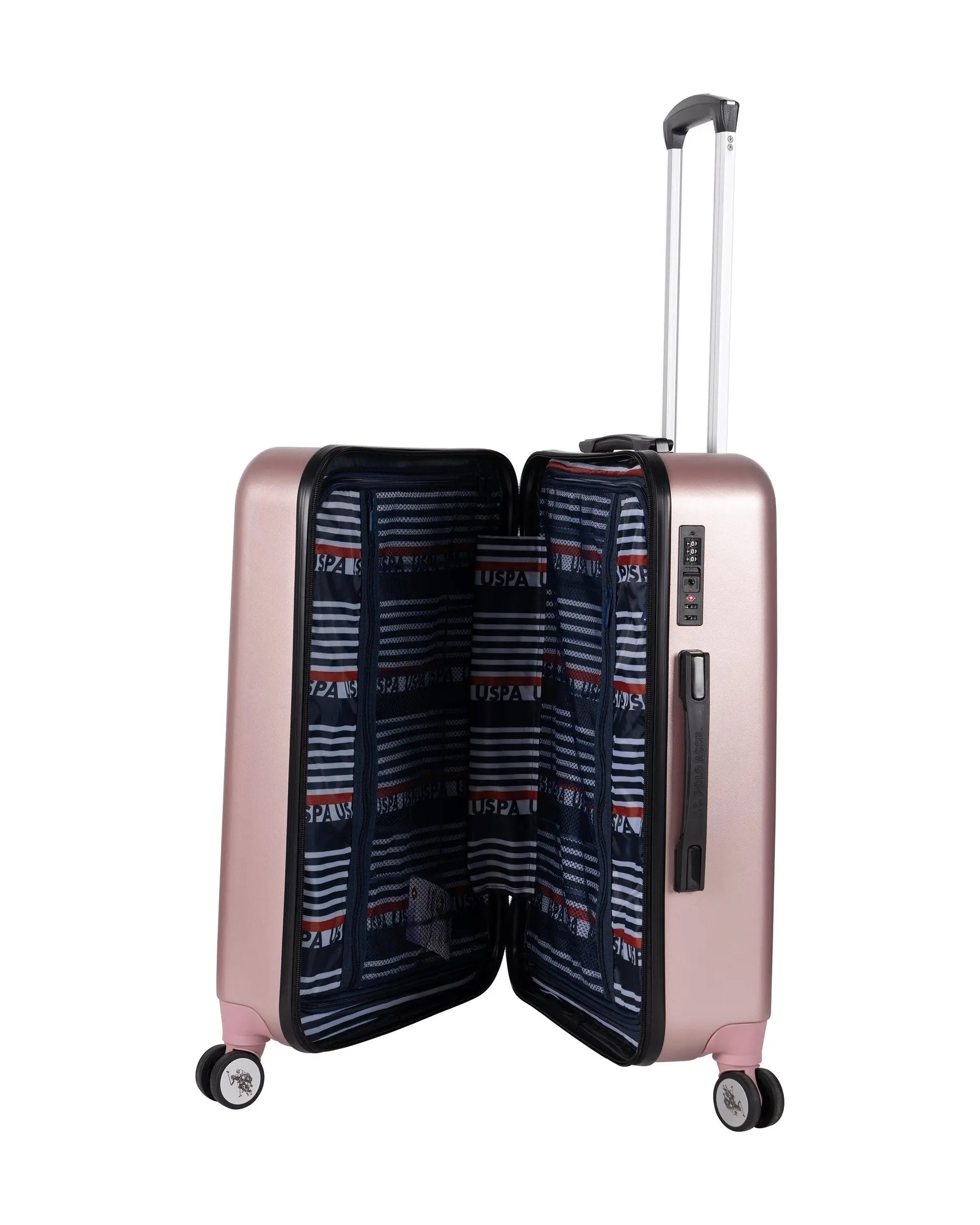 U.S. Polo Assn. Rose Gold Medium Luggage - BEVAVA
