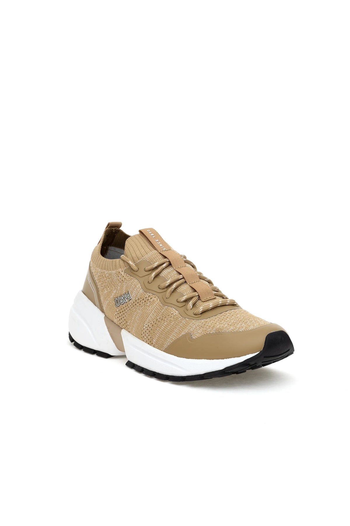 U.S. Polo Assn. Camel Men Camel Knitted Running Trainers SKU: S081SZ0330 2153616_VR015 Image 02