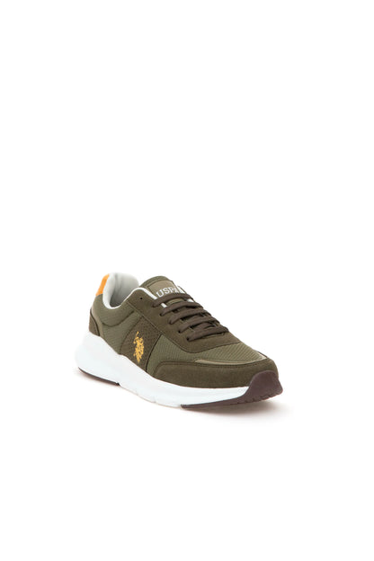 U.S. Polo Assn. Khaki Men Khaki Mesh Running Trainers SKU: S081SZ0330 2158074_VR027 Image 02