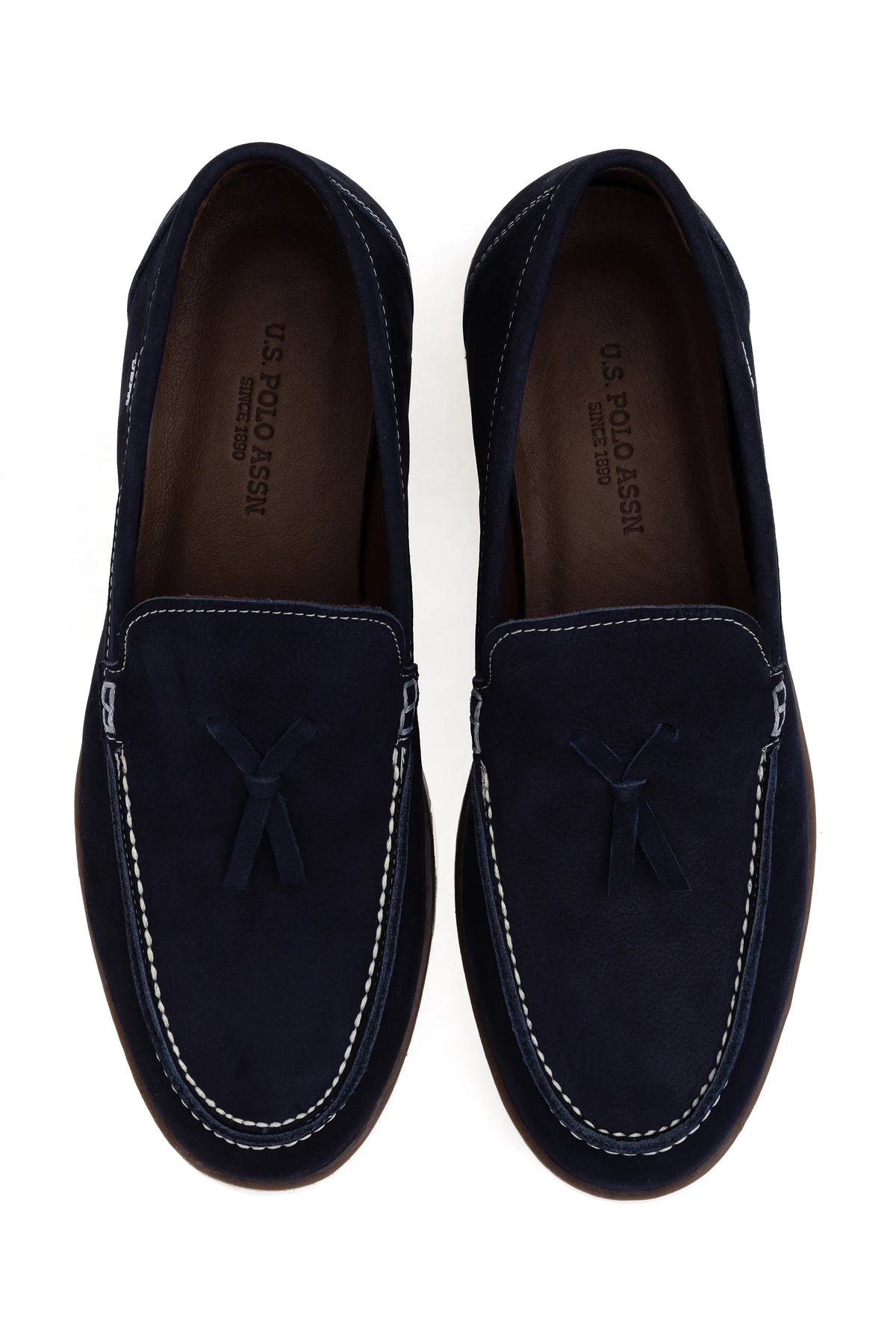 U.S. Polo Assn. Navy Men Navy Suede Penny Loafers SKU: S081SZ0330 2158459_VR033 Image 05