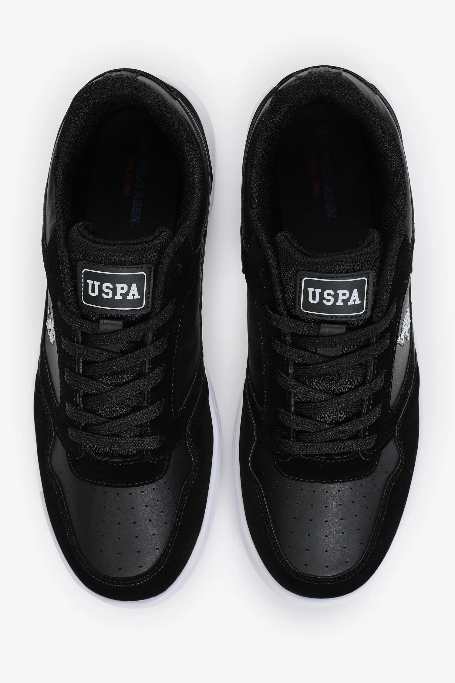 U.S. Polo Assn. Black Men Black Shoes SKU: S081SZ0330 PU-12355_VR046 Image 05