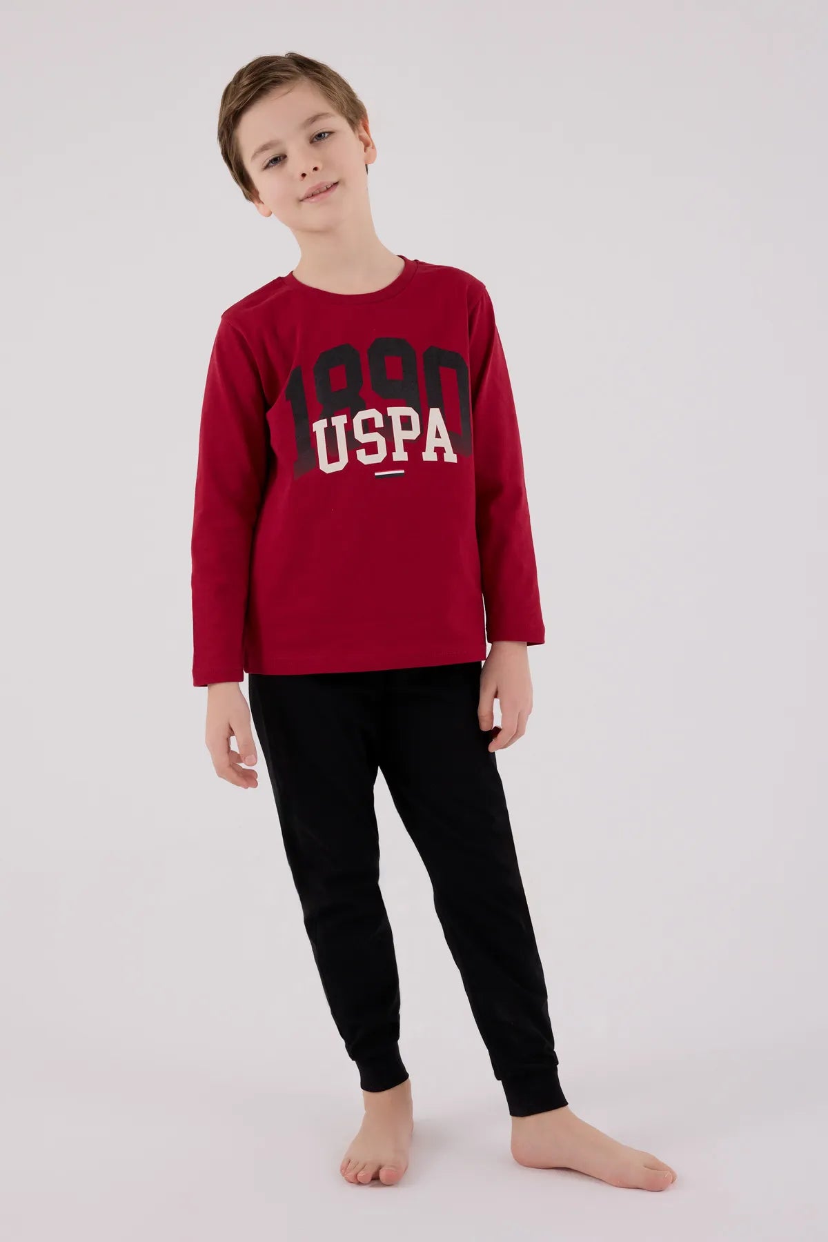 U.S. Polo Assn._Red_Pyjamas Set_US2203_Claret Red_03