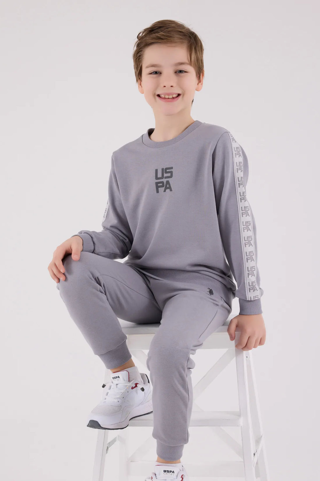 U.S. Polo Assn._Melange Grey_2 Pieces Set_US2231_Melange Grey_02