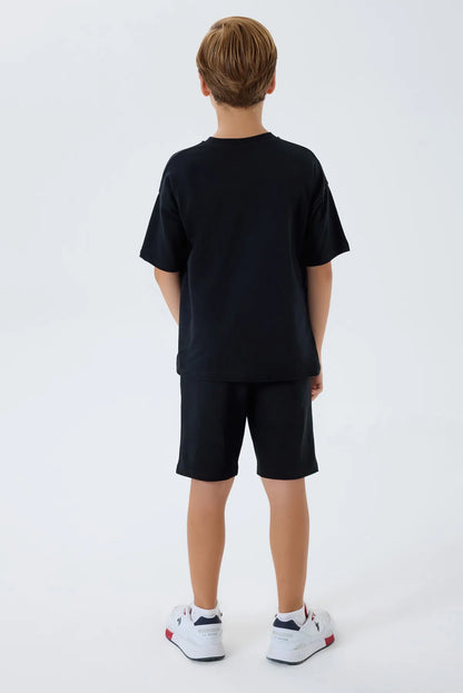 U.S. Polo Assn. Black Boys Black Two Pieces Set SKU: US2428_Black Image 05