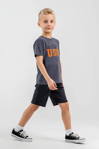 U.S. Polo Assn. Smoky Boys Smoky Two Pieces Set SKU: US2430_Smoky Image 05