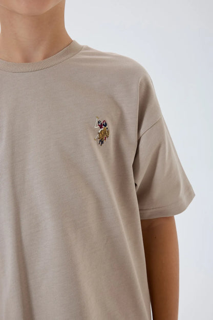 U.S. Polo Assn. Sand Boys Sand Two Pieces Set SKU: US2434_Sand Image 03