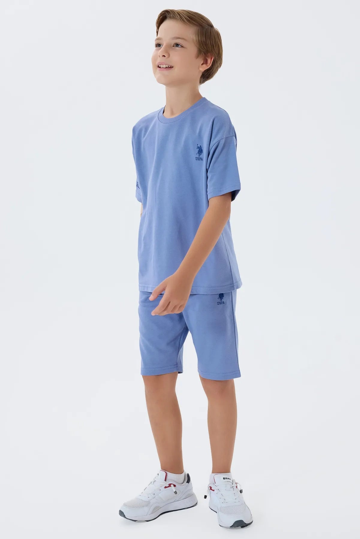 U.S. Polo Assn. Indigo Boys Indigo Two Pieces Set SKU: US2435_Indigo Image 04