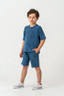 U.S. Polo Assn. Dark Indigo Boys Dark Indigo Two Pieces Set SKU: US2436_Dark Indigo Image 01