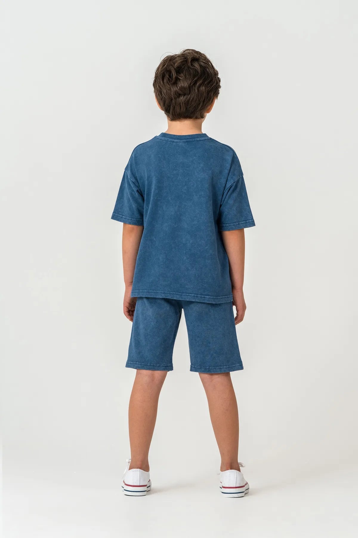U.S. Polo Assn. Dark Indigo Boys Dark Indigo Two Pieces Set SKU: US2436_Dark Indigo Image 04
